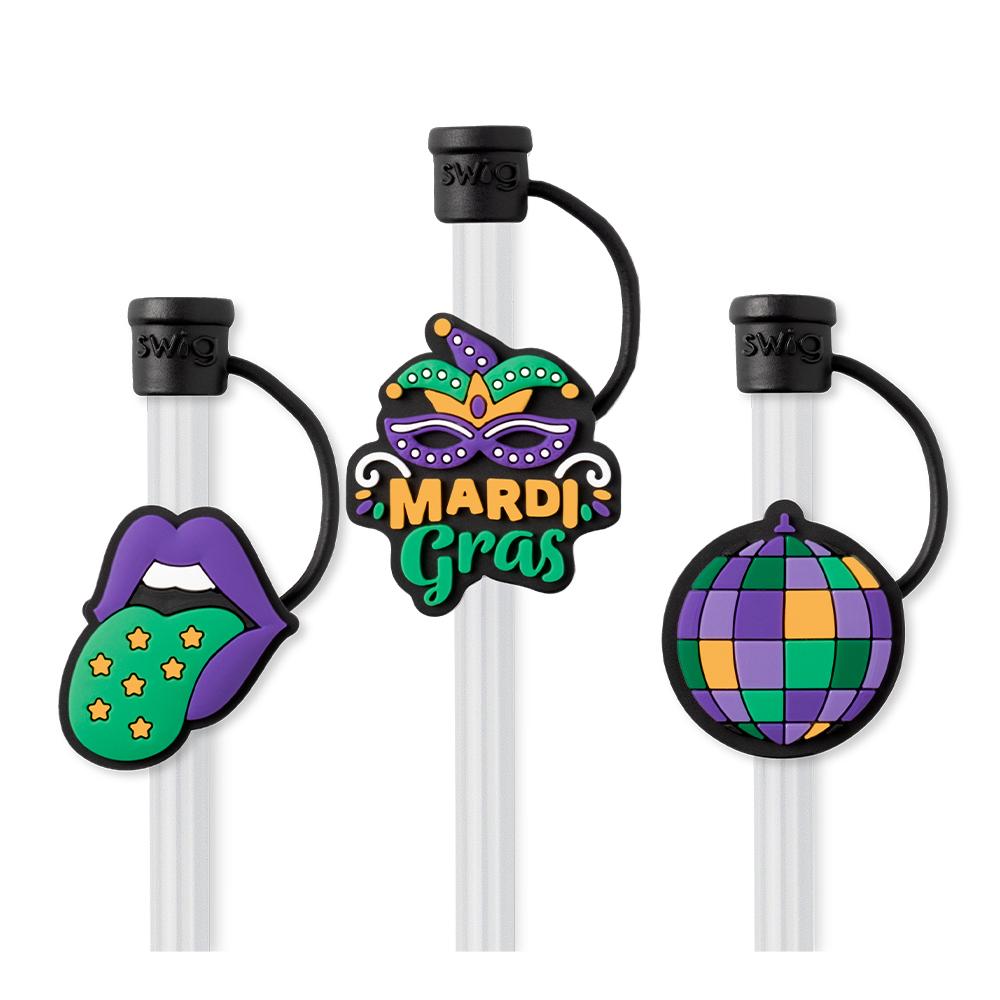swig mardi gras koozie