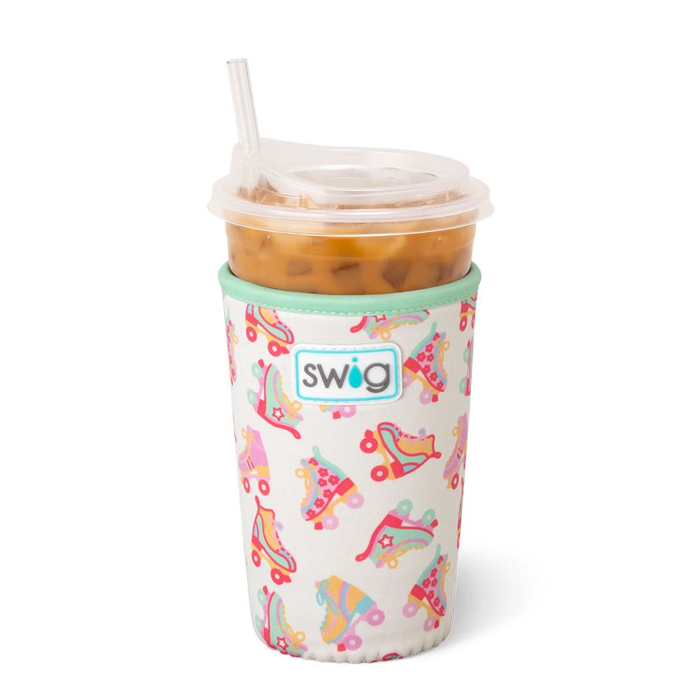 Swig Life, Medium Iced Cup Coolie, Scoop There It Is Pink